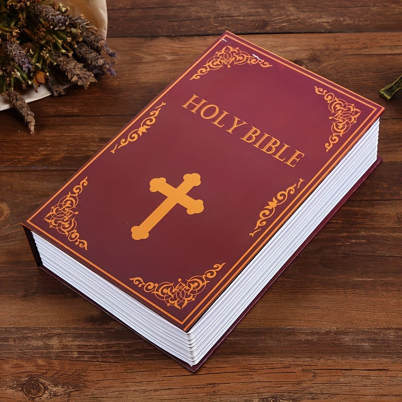 Bible Book Safe Storage Box with Key Lock