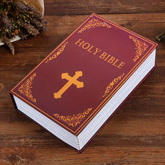 Bible Book Safe Storage Box with Key Lock
