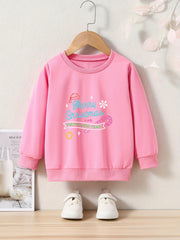 OERYUI Kids Christmas Cartoon Print Long Sleeve Sweatshirt Top
