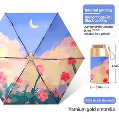 Men's Casual Folding Sun Umbrella with UV Protection