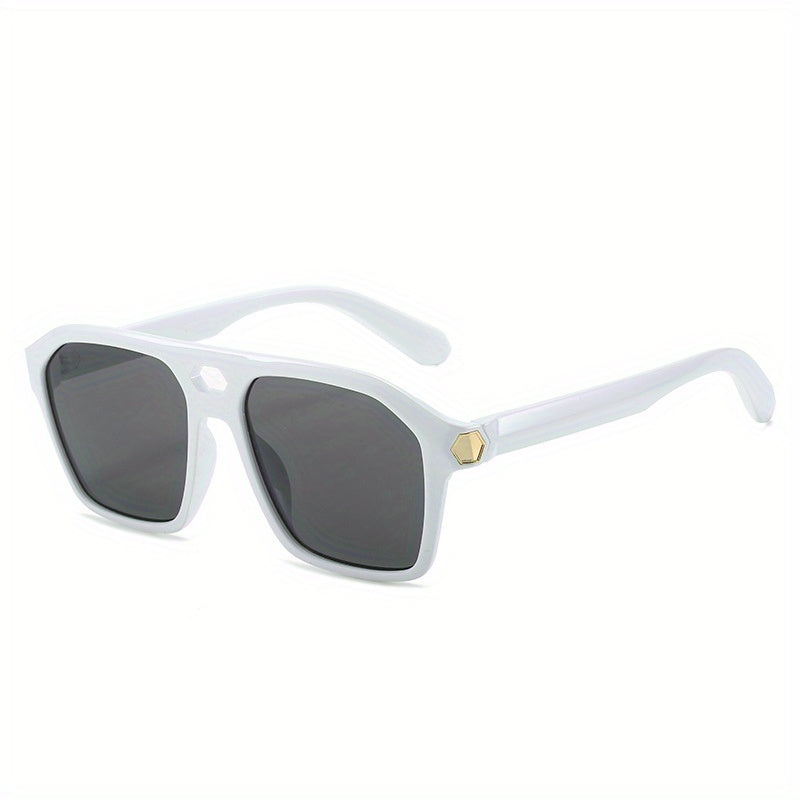Men's Oversized Pilot Sunglasses Y2K Retro High Decorative Glasses