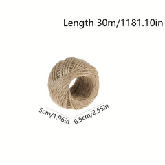 30m 1181 1inch Hemp Thread Decorative DIY Braided Rope