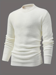 Men's Casual Round Neck Pullover Sweater For Fall Winter