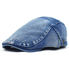 Vintage Denim Hat Cap with Embroidered Logo