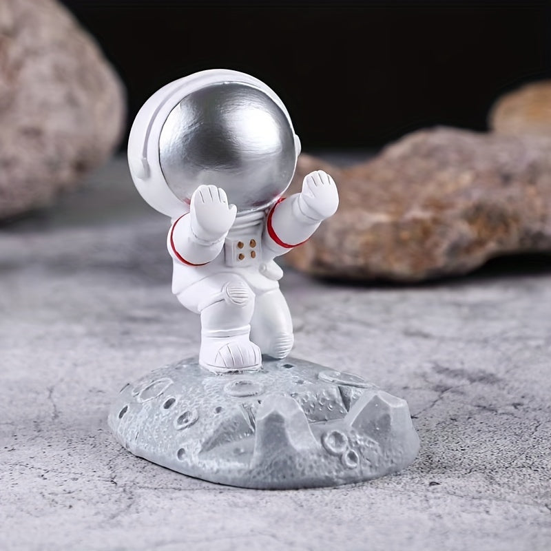 Astronaut Phone Holder Space Themed Creative Gift Desktop Decoration Handicraft