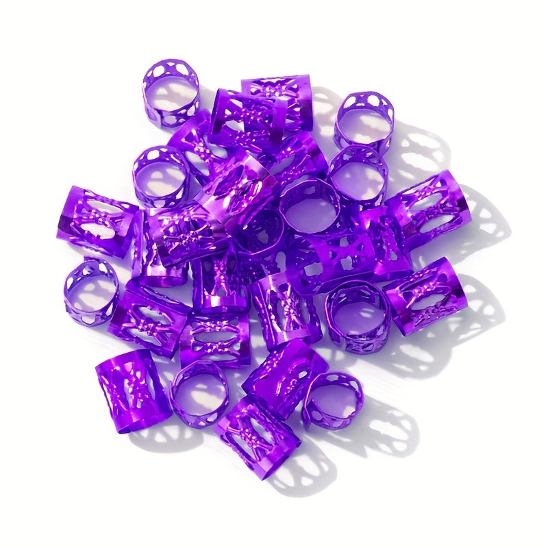 Braid Hair Ring Hair Buckle Hollow Hair Extension Ring for Girls Kids