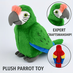 Realistic Plush Parrot Toy 24" Soft Soothing Toy Birthday Gift