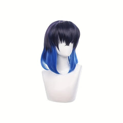 Short Hair Wig Holiday Party Headgear Silk Arch Up Bangs Halloween Props