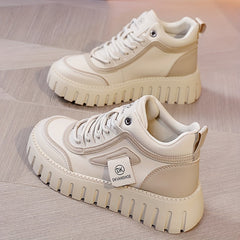 Women's Platform Lace-Up Board Shoes