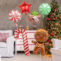 Christmas Balloons Pack Of 6pcs Foil Balloons