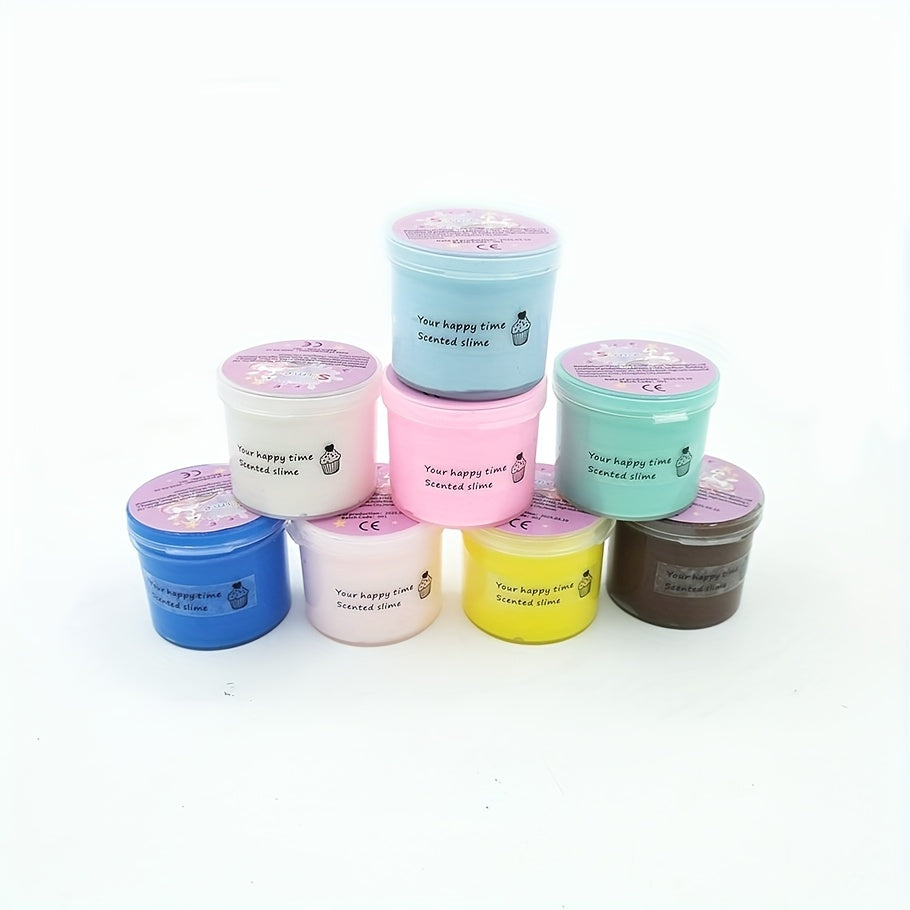 8pcs Girls' Butterfly Slime Set Stretchy Non Toxic DIY Slime for Ki