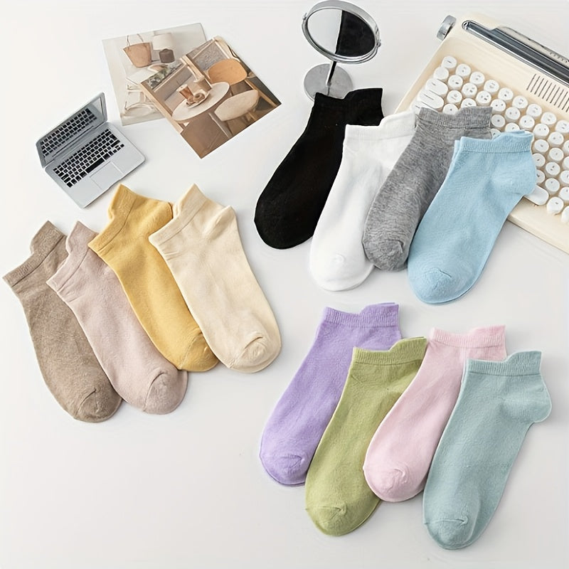 12 Pairs Soft Lightweight Low Cut Women's Socks Stockings & Hosiery