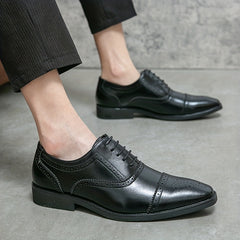 Men's Lace Up Dress Shoes Breathable Smart Casual Walking Shoes