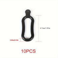 10pcs Silicone Straps for Bike Lights Long/Short Bands