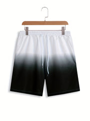 Men's Ombre Drawstring Shorts - Summer Style