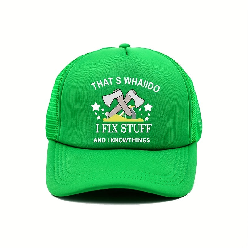Fix Stuff Trucker Hat Unisex Baseball Cap Sunscreen Dad Hats