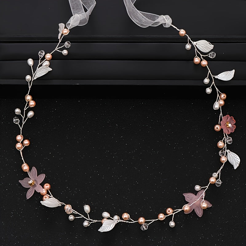 Opal Crystal Hair Vine Bridal Headpiece