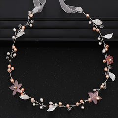 Opal Crystal Hair Vine Bridal Headpiece