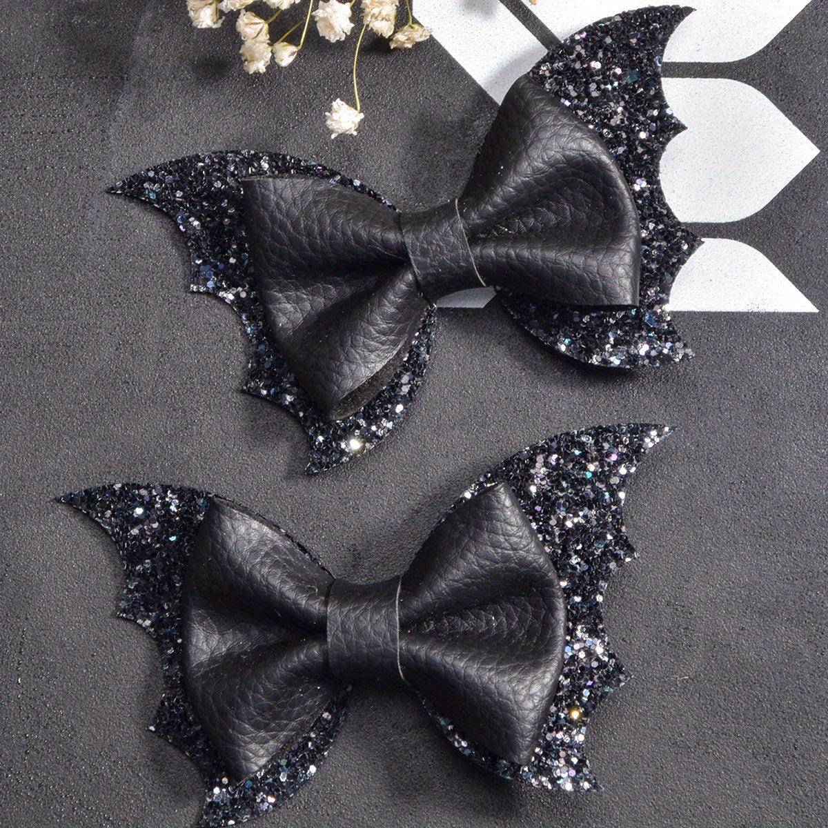 Girls Cartoon Sequin Bow Hair Clips for Party