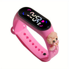 Cartoon Princess Silicone LED Electronic Watch Waterproof