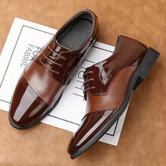 Men's Lace Up Derby Shoes Business Formal Wedding Events