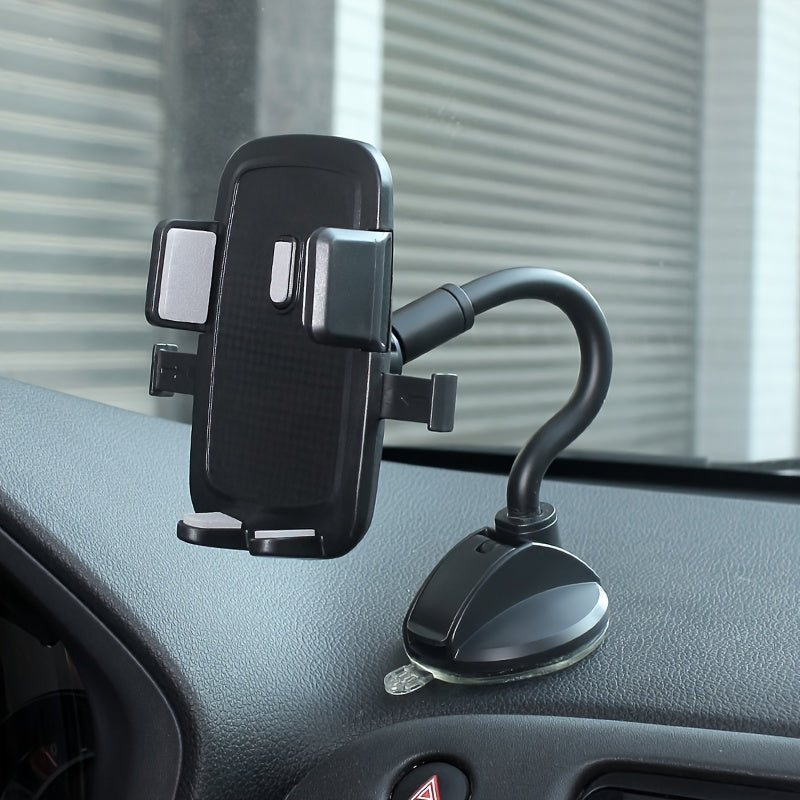 Car 360 Rotation Telescopic Long Rod Suction Cup Phone Bracket
