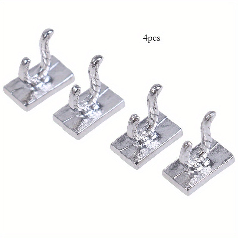 12 Dollhouse Mini DIY Hut Model Accessories BJD Props Alloy Hook Hangers