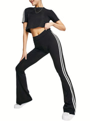 Yoga Flared Pants High Waist Fitness Workout Bell Bottom Pants