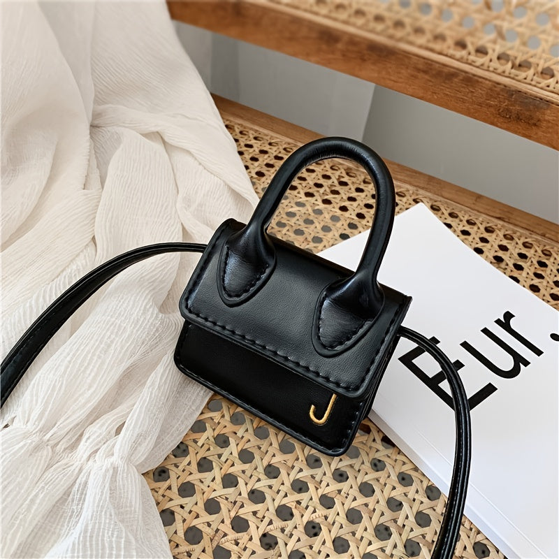 Alphabet J Crossbody Bag Mini Purse For Girls