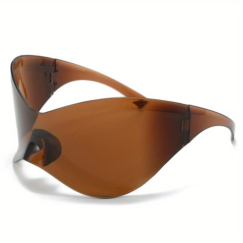 Y2K Wrap Around Sunglasses For Women Men Shield Glasses UV400