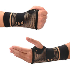 Adjustable Copper Wrist Support for Sports and Weightlifting