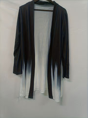 Women's Plus Ombre Long Sleeve Open Front Cardigan