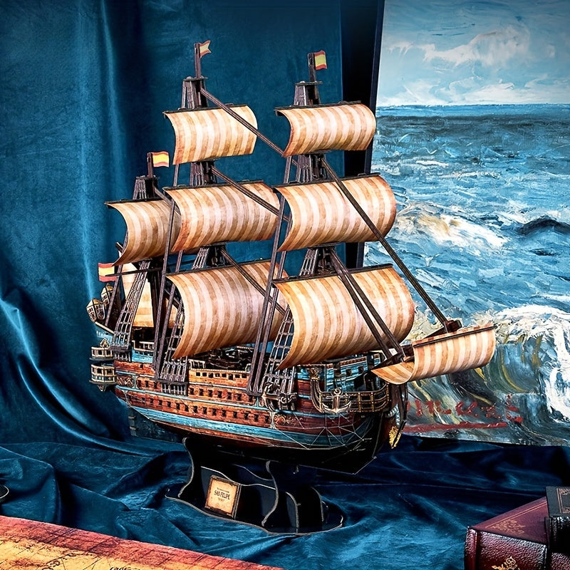 3D San Felipe Sailing Puzzle Model - Ideal Maritime Gift