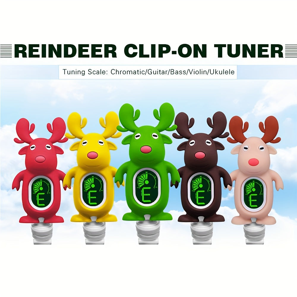Reindeer Guitar Tuner Clip On for Guitar Bass Ukulele Violin