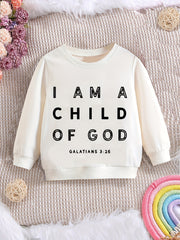 Graphic Girls Round Neck Sweatshirt Toddler Kids Tops Pullover