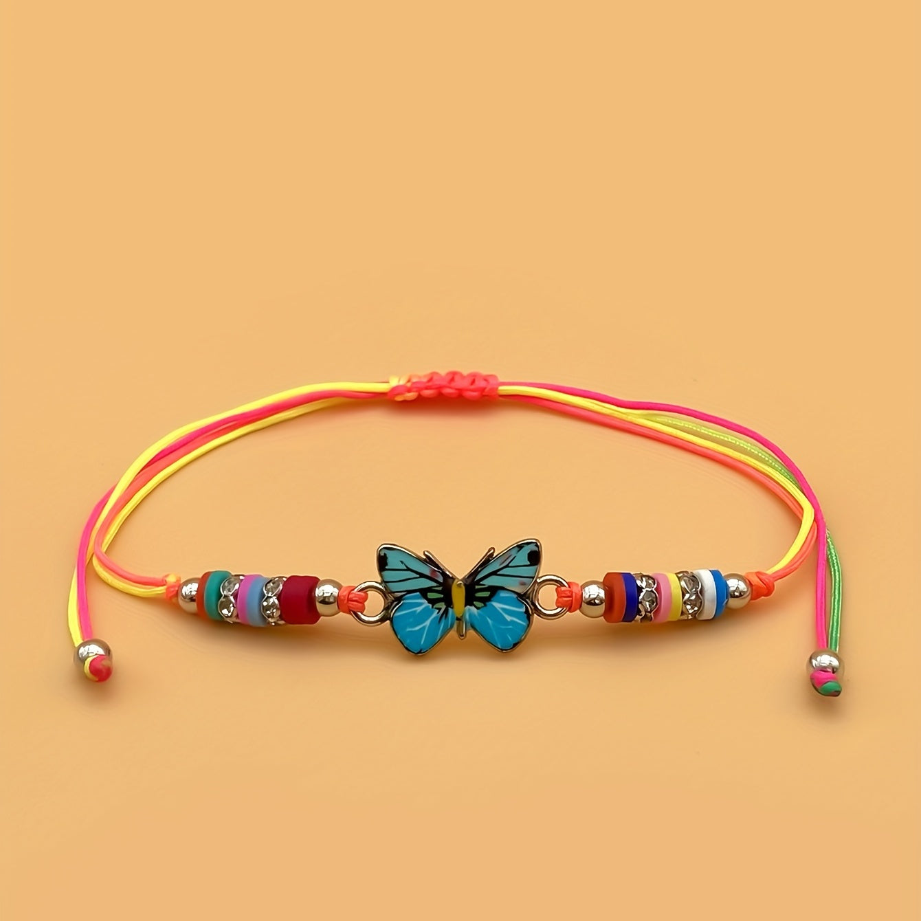 12pcs Kids Cartoon Clay Braided Bracelets