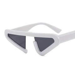 Irregular Frame Sunglasses Gradient Lens Hip Hop Style Eyewear