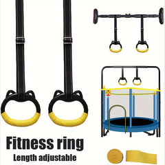 Gymnastic Rings with Straps and Buckles for Full Body Workout