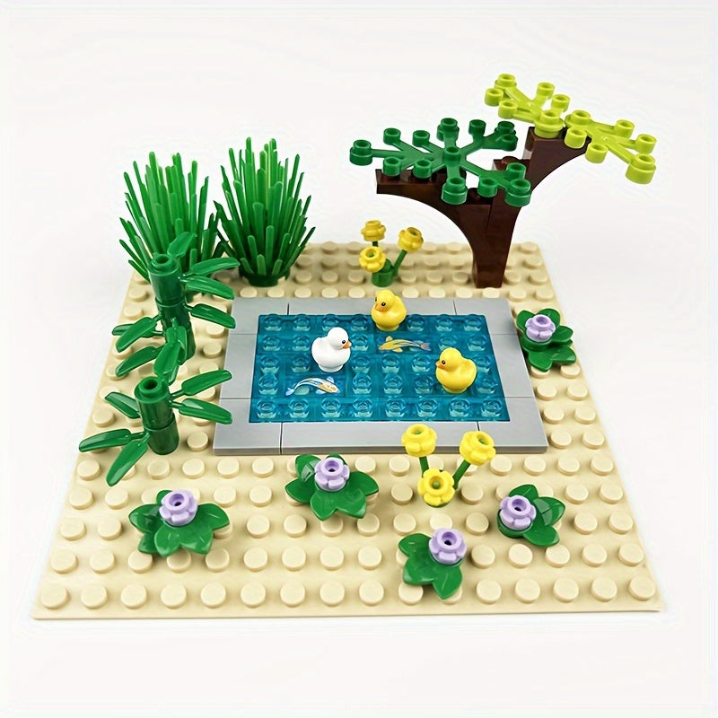 Farm Series Small Animal Duck Building Blocks Yellow Duck City Farm