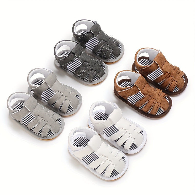 Baby Boy's Solid Sandals Anti skid Toddler Walking Shoes