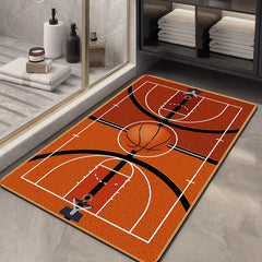Basketball Court Crystal Pile Carpet Living Room Play Mat