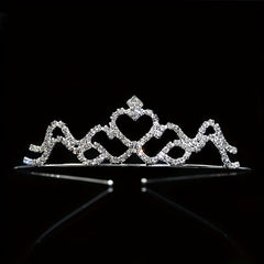 Rhinestone Headband Queen Crown Tiara Wedding Hair Accessory