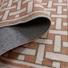 Plaid Sofa Area Rug Easy Care Foldable Machine Washable Cashmere Rug