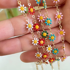 Adjustable Daisy Bracelet for Girls Teens - Jewelry Gift
