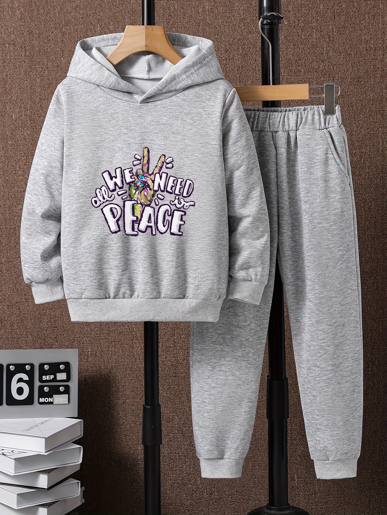 Boys Casual Hoodie & Sweatpants Set