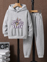 Boys Casual Hoodie & Sweatpants Set