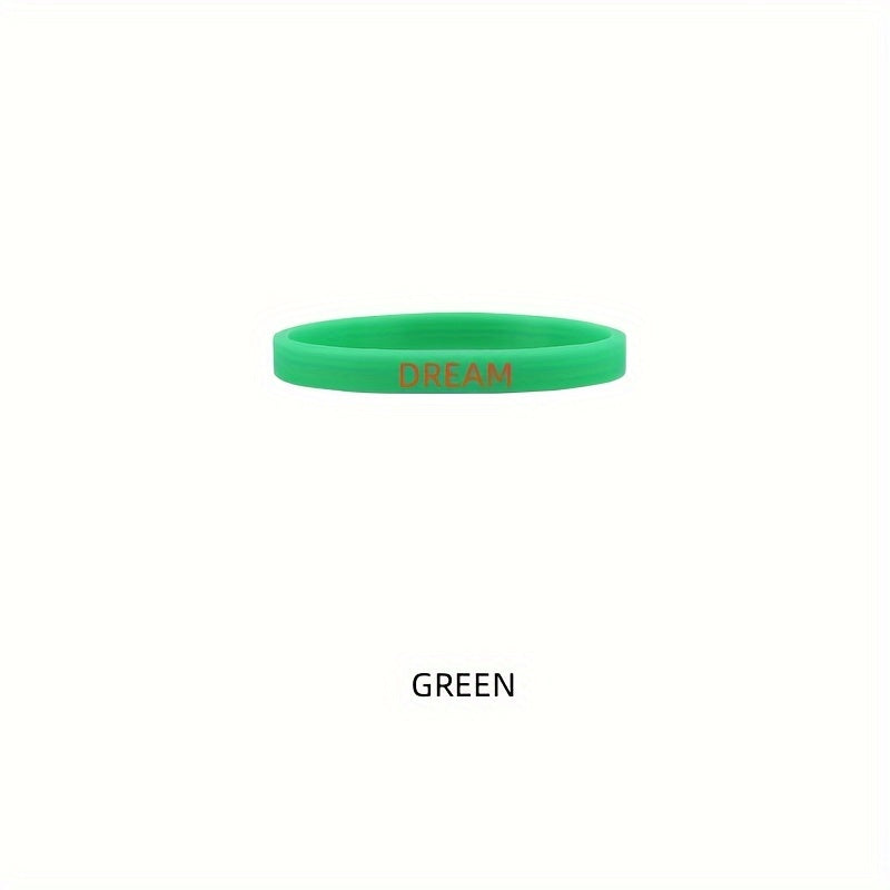 3pcs Inspirational Rubber Silicone Bracelet