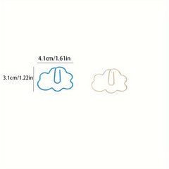 5pcs Cloud Paper Clip Bookmark Office Desk Accessories School Patchwork Clip