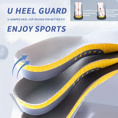 Sports Shock Absorption Insoles High Elastic Comfortable Running Insoles