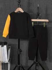 LOS ANGELES Graphic Print Boys Sweatshirt & Sweatpants Set